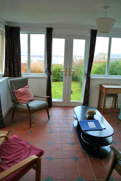 The Conservatory Looking Towards Garden  in The Rowans, Tobermory